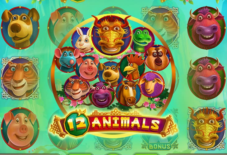 12 Animals Slot Game Screenshot