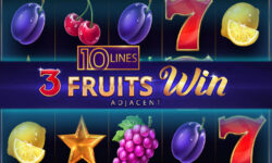 3 Fruits Win: 10 lines