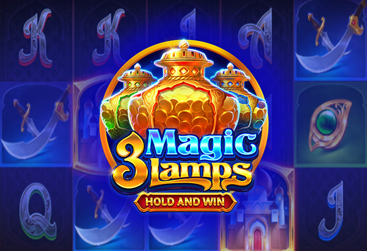 3 Magic Lamps Hold and Win Slot Game Screenshot