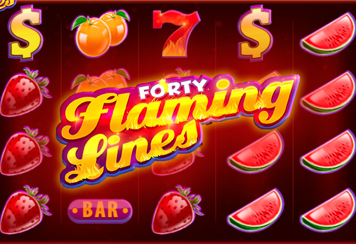 40 Flaming Lines Slot Game Screenshot