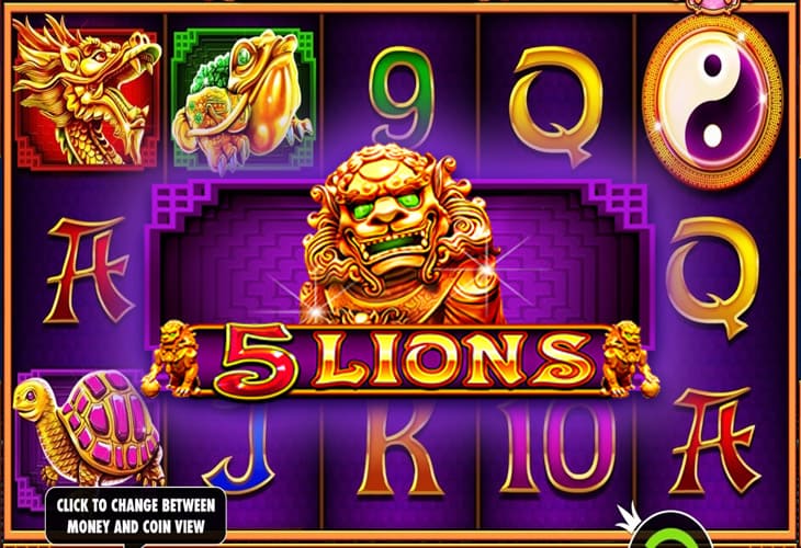 5 Lions Slot Game Screenshot