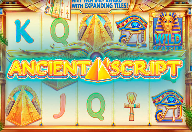 Ancient Script Slot Game Screenshot