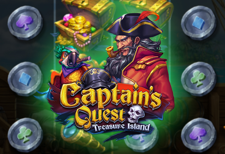 Captain’s Quest Treasure Island Slot Game Screenshot