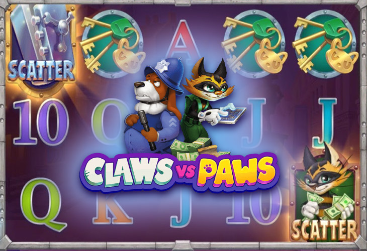 Claws vs Paws Slot Game Screenshot