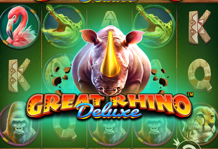 Great Rhino Deluxe Slot Game Screenshot