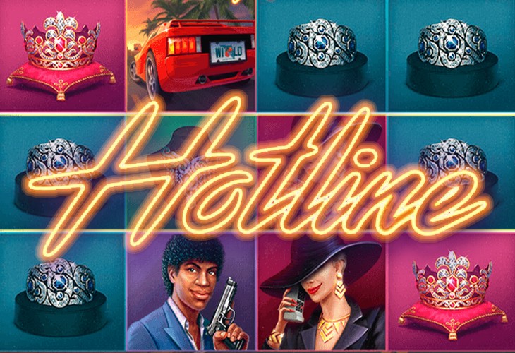 Hotline Slot Game Screenshot