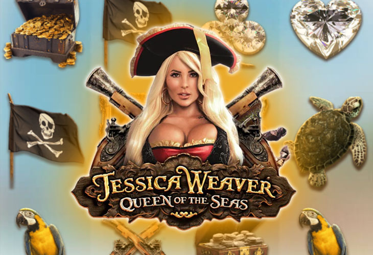 Jessica Weaver Queen Of The Seas Slot Game Screenshot