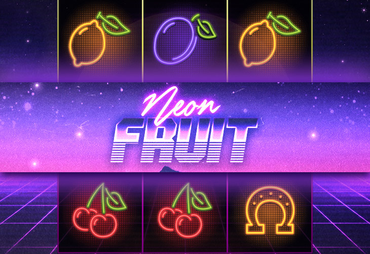 Neon Fruit Slot Game Screenshot