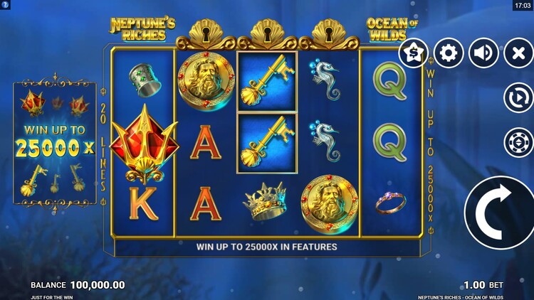 Neptune’s Riches: Ocean Of Wilds Slot Game Screenshot