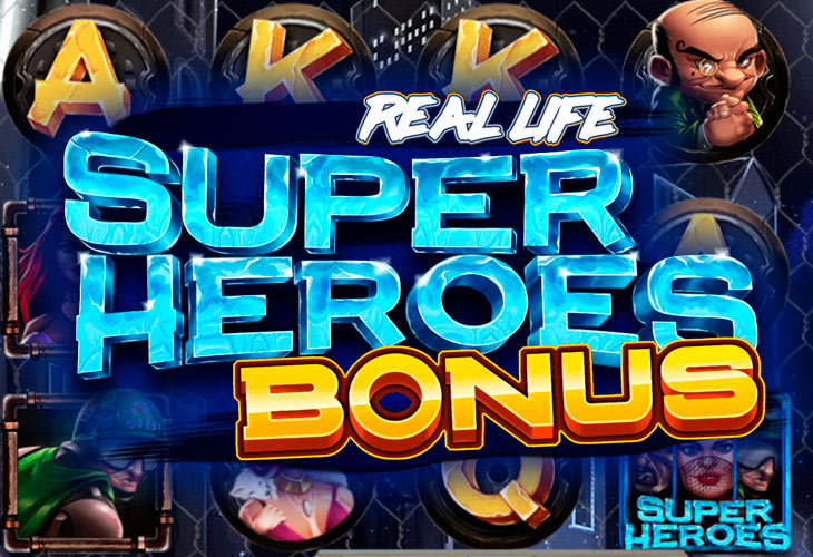Real Life Superheroes Bonus Slot Game Screenshot
