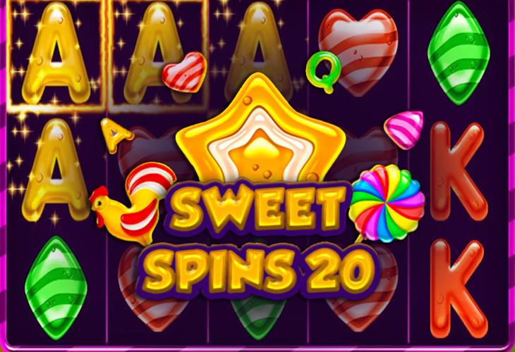 Sweet Spins 20 Slot Game Screenshot