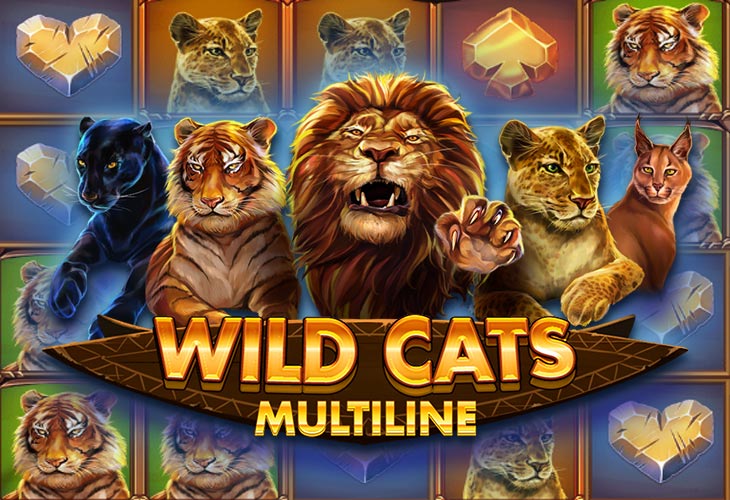Wild Cats Multiline Slot Game Screenshot